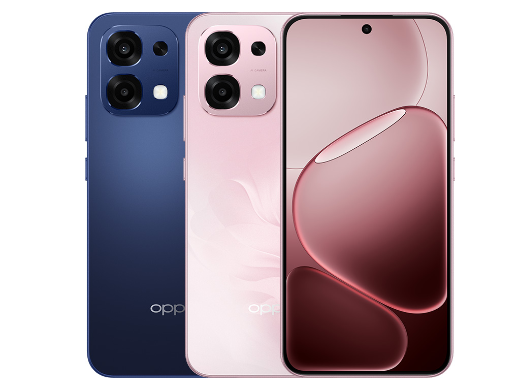 OPPO A6 en azul y rosa